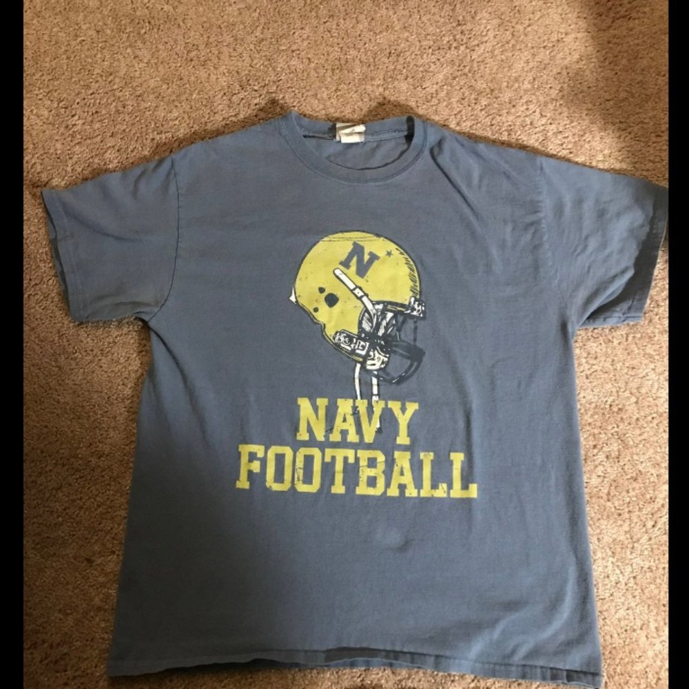Vintage Navy Football Tee